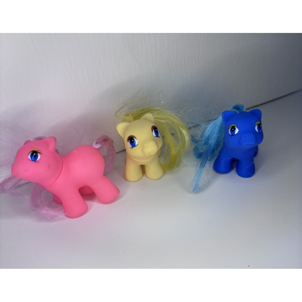 🐴Set Of 3 My Little‎ Pony MLP G1 Fakie Baby Pony No Markings  Vintage